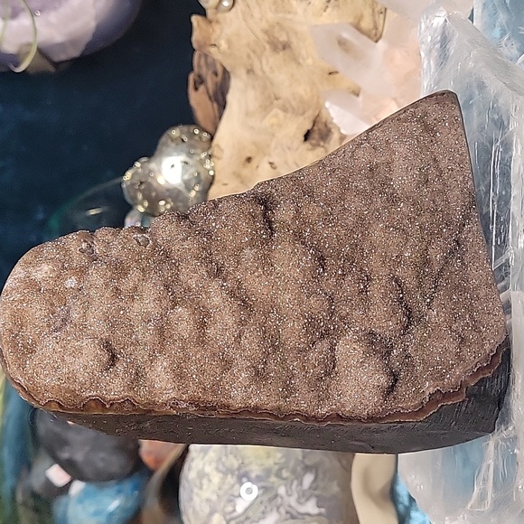 Amethyst Sugary & Botryoidal Brown Cutbase | From Brazil | 1.9lbs - Picture 4 of 12